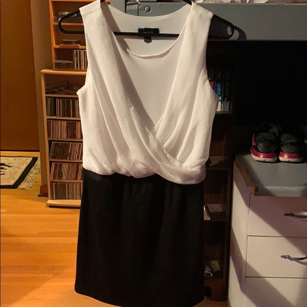 Black and white formal dress